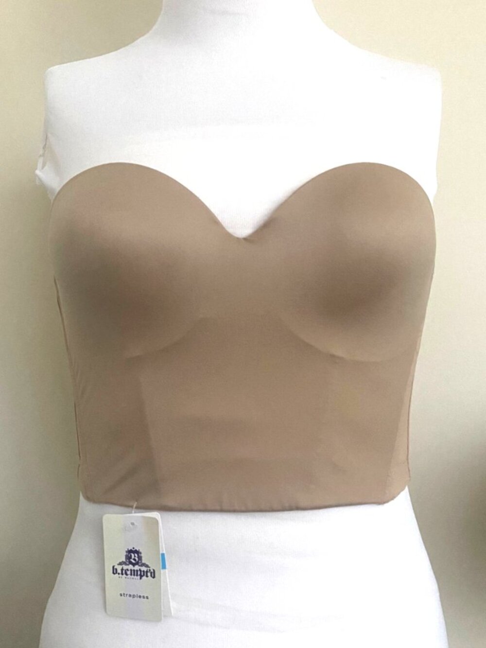 Brand New with Tags, 34C Strapless Longline Bra, B.Temp'd
